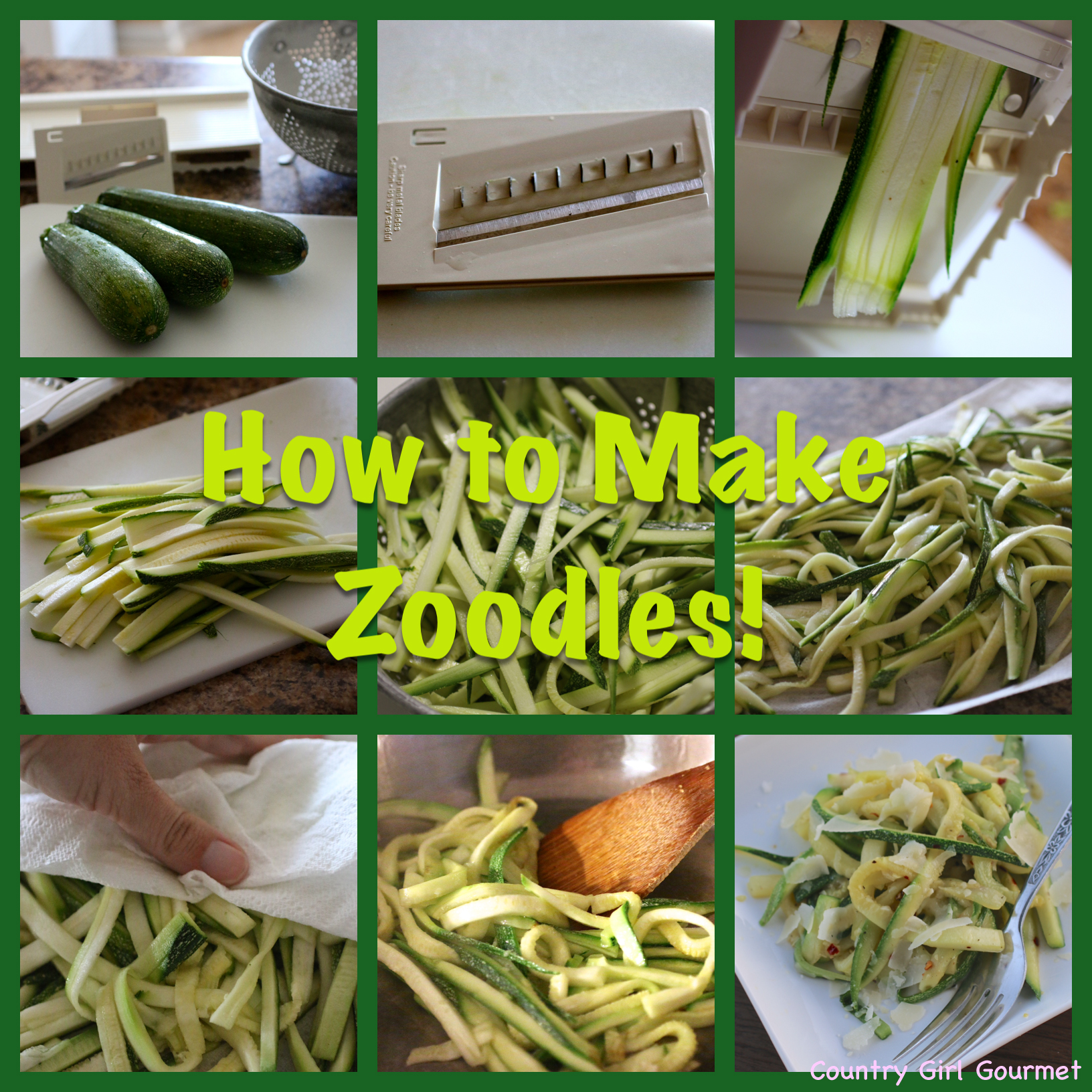 How to Make Zoodles!